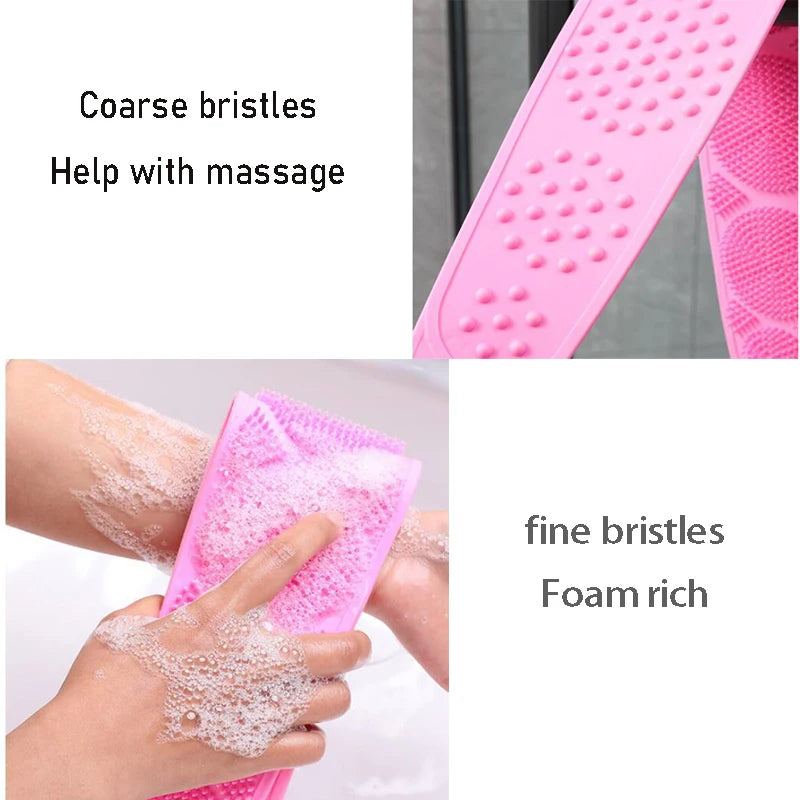 Gentle Silicone Body Scrubber Belt For a Spa-Like Clean
