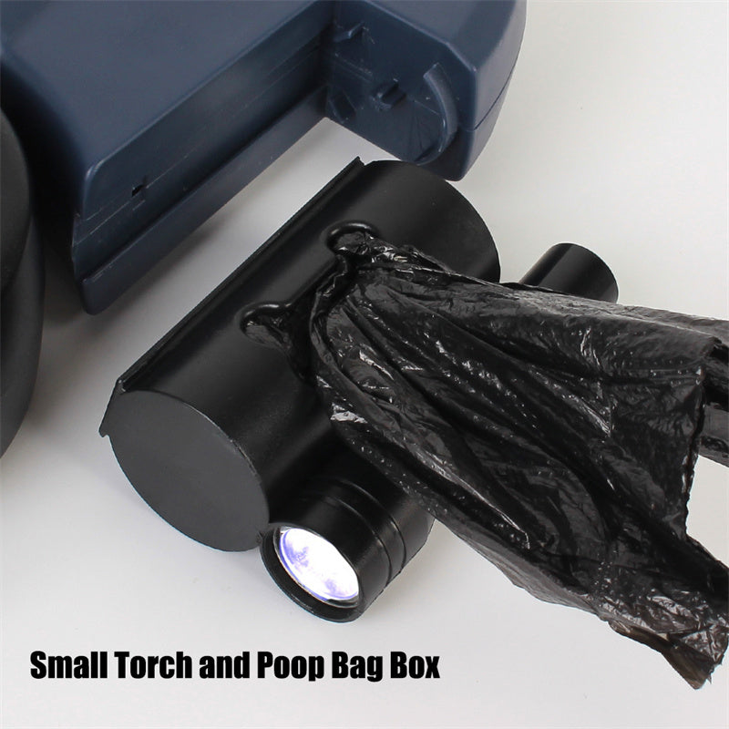 Double Dog Walking Leash with LED Light and Comfort Grip