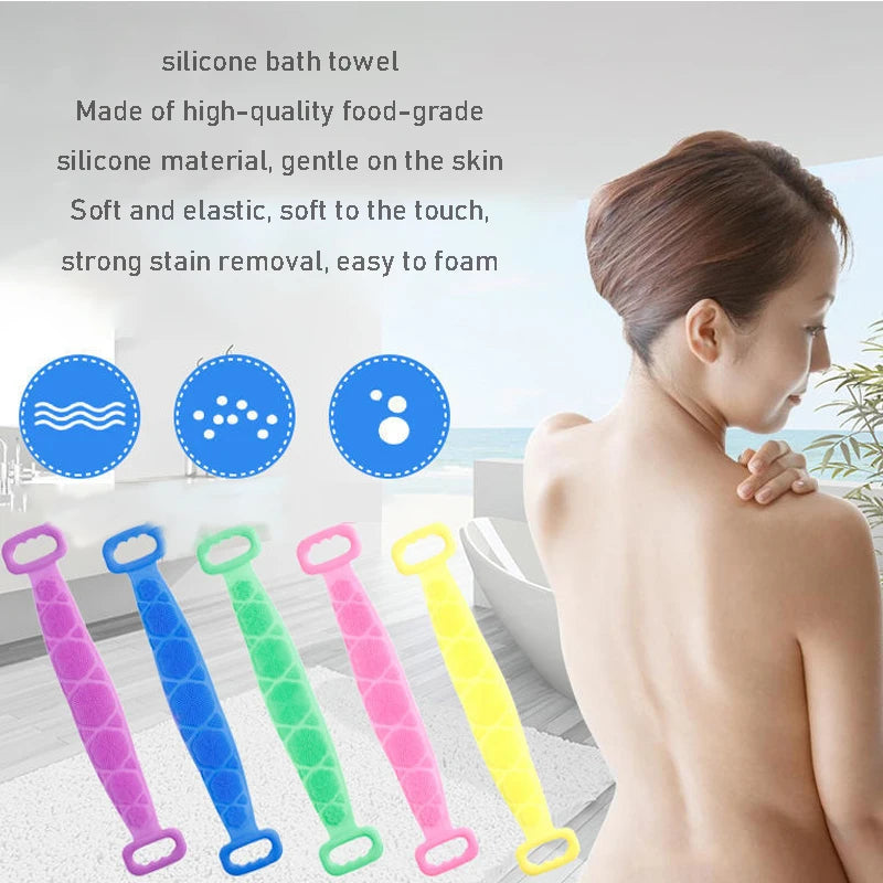 Gentle Silicone Body Scrubber Belt For a Spa-Like Clean