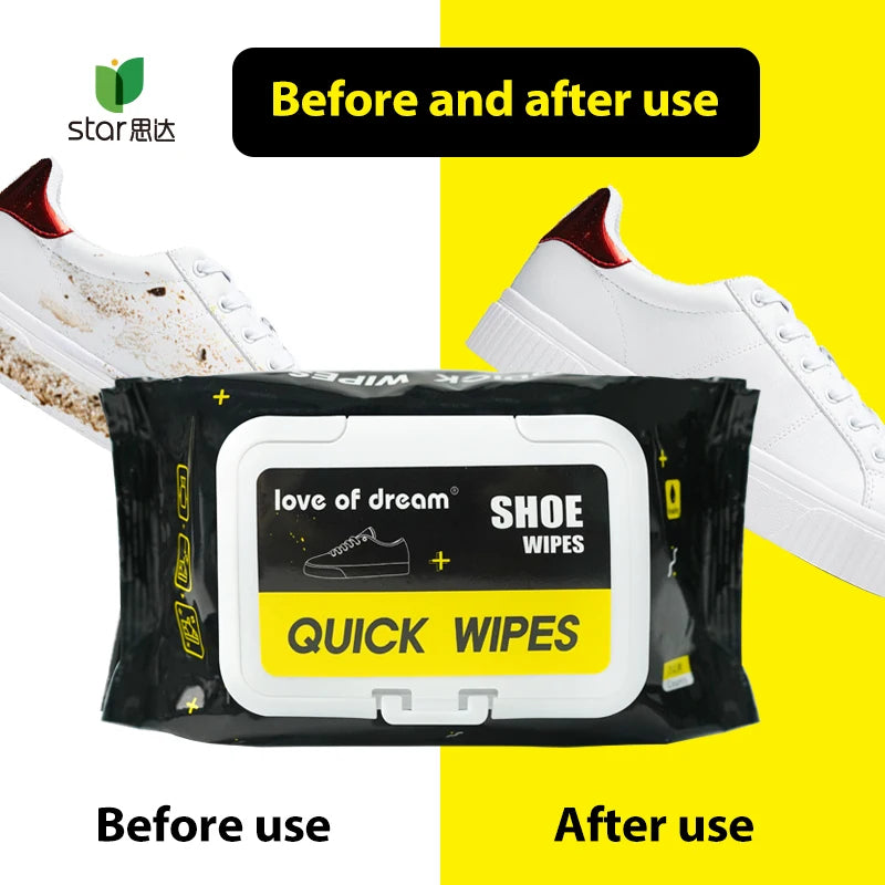 Quick Shoe Shine Cleaning Wipes