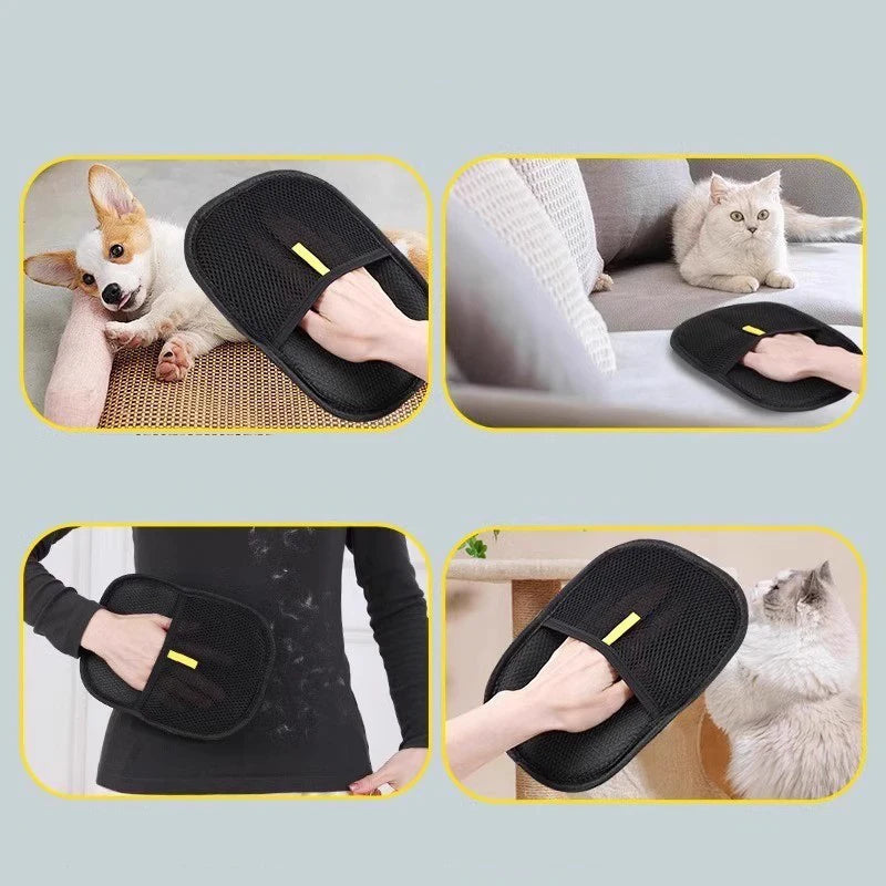 Reusable Pet Hair Remover Gloves – Perfect for Cats & Dogs